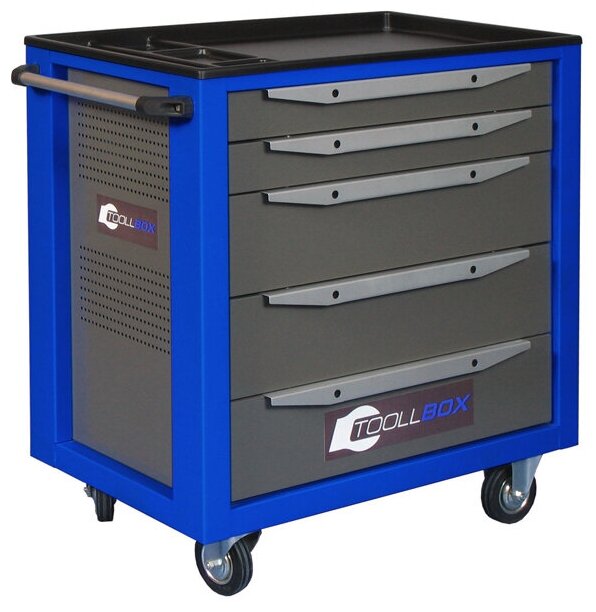 Тележка инструментальная Toolbox TBS-5, 5 ящиков, 468x800x775мм