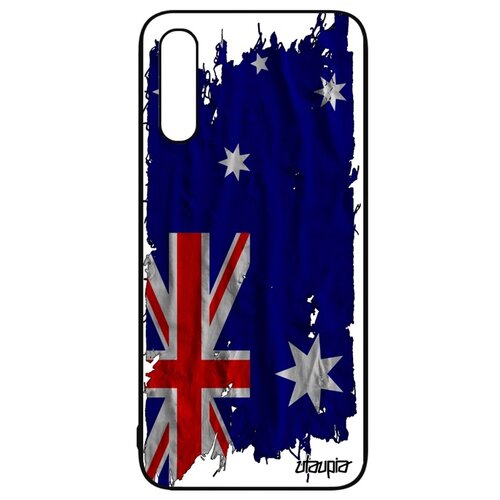 фото Чехол для смартфона samsung galaxy a50, "флаг австралии на ткани" патриот страна utaupia