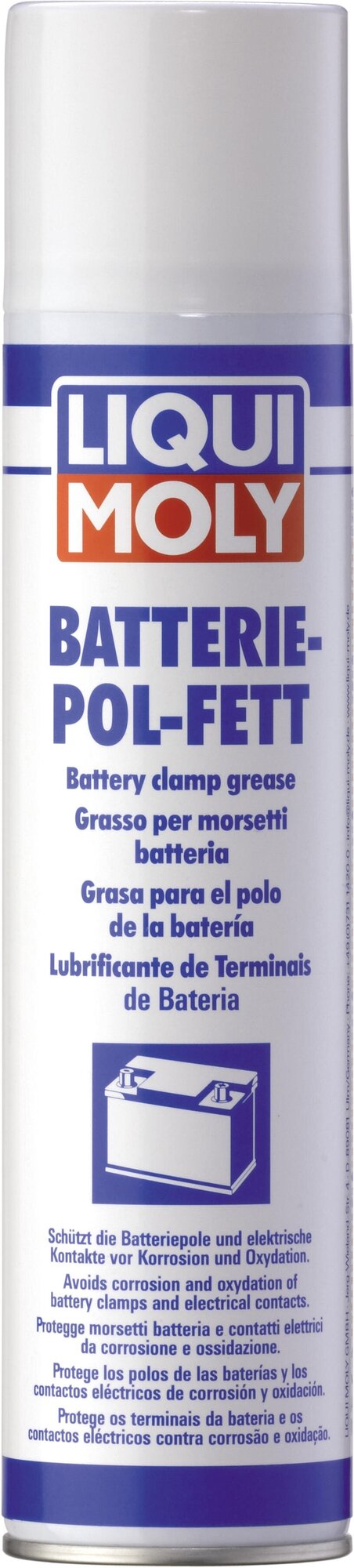 3141 LiquiMoly Смазка для электроконтактов Batterie-Pol-Fett 0,3кг