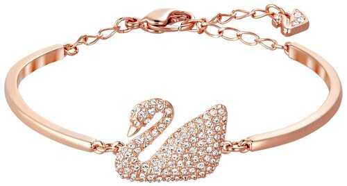 Браслет SWAROVSKI, кристаллы Swarovski, размер 15 см, золотистый