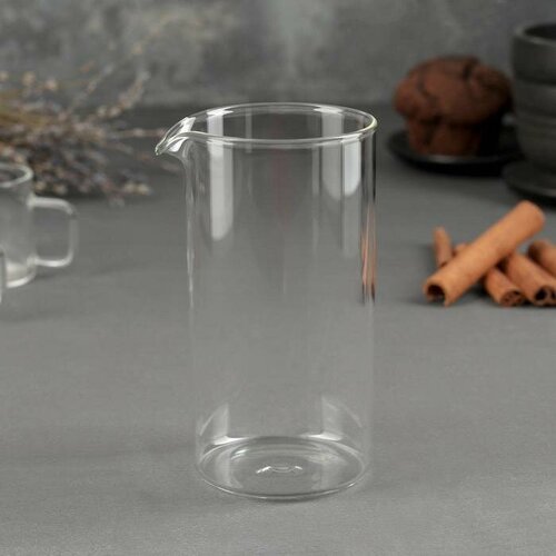 Колба стеклянная для френч-пресса Классика 350 мл d68 см 460₽