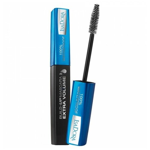 IsaDora Тушь для ресниц Build-Up Mascara Extra Volume 100% Waterproof, 20 black паштет perva vegan extra с белым нутом 100 г