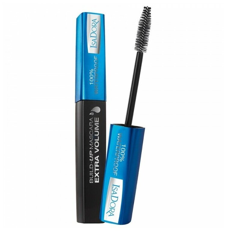 IsaDora Тушь для ресниц Build-Up Mascara Extra Volume 100% Waterproof, 20 black