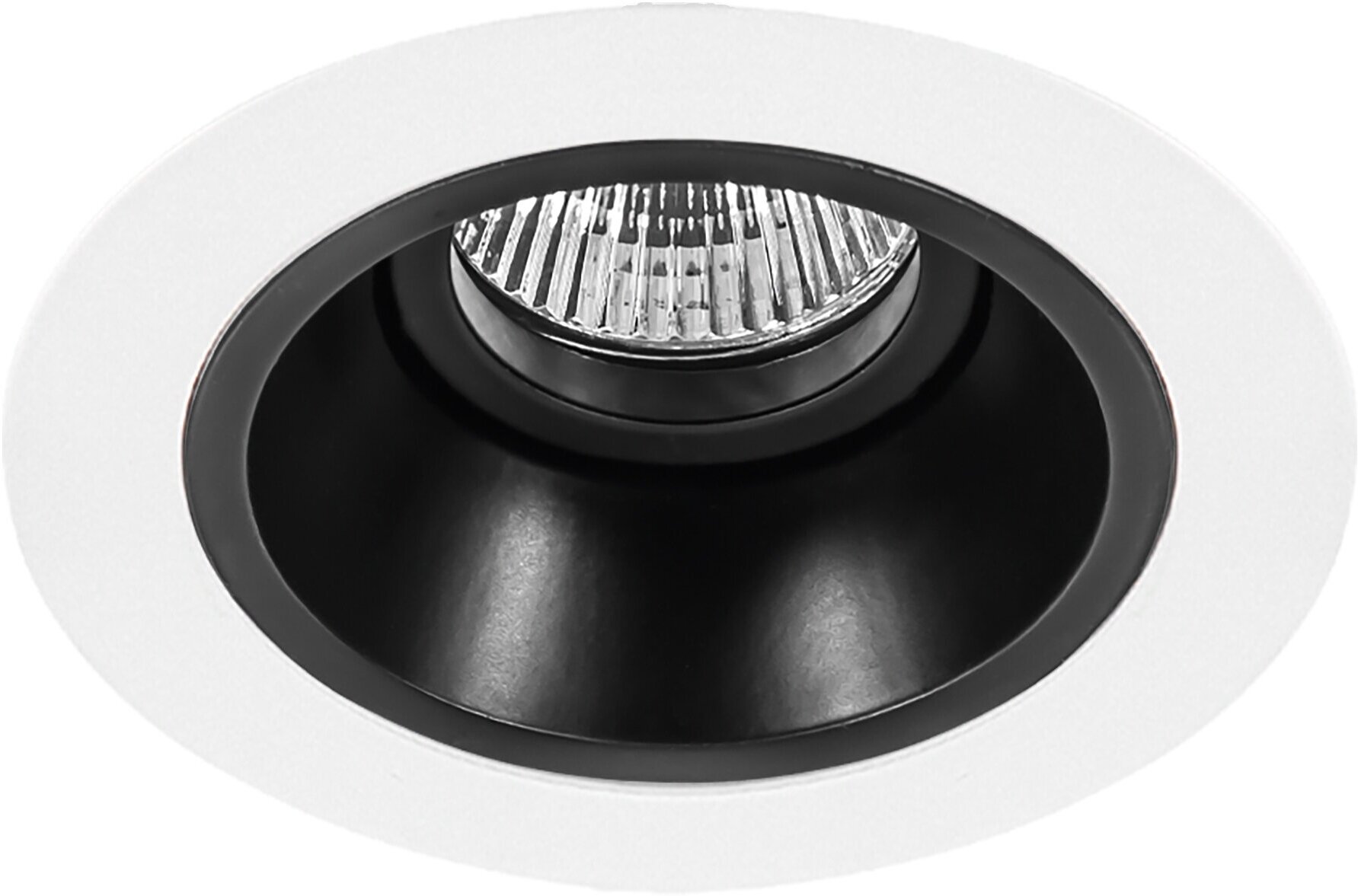Точечный светильник встроенный черно-белый Lightstar Domino D61607