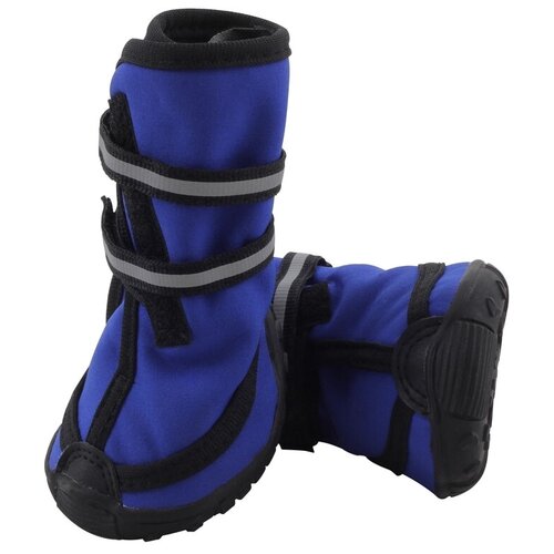 фото Ботинки для собак triol 12241090/096 l синий / черный