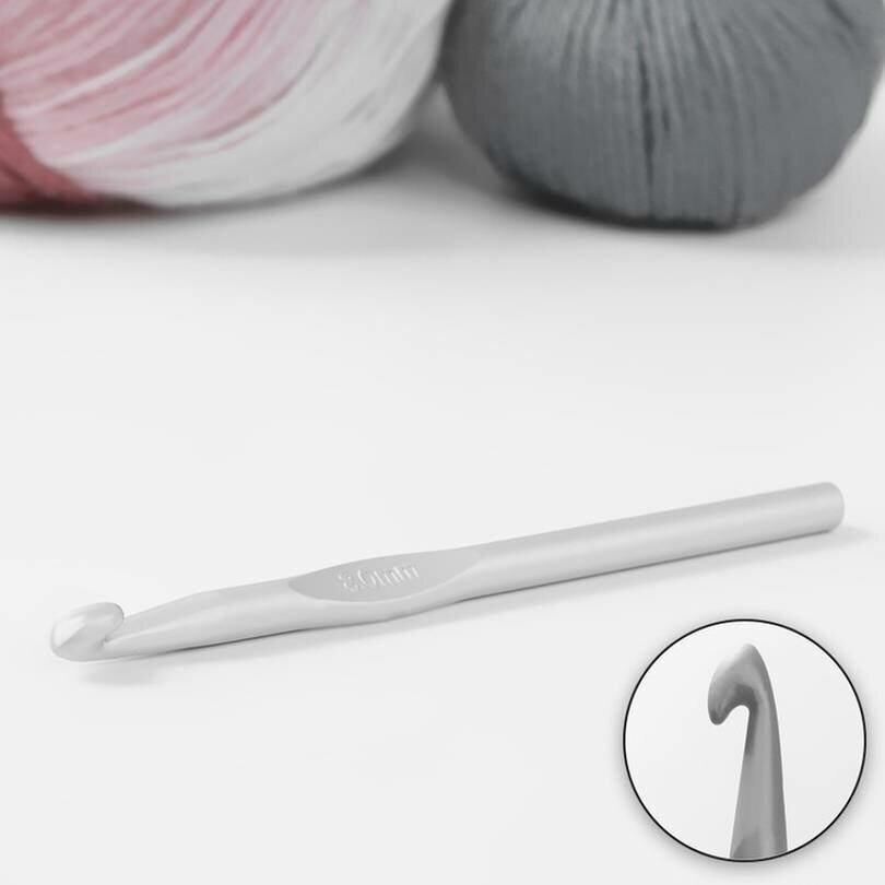 Крючок для вязания с тефлоновым покрытием Арт Узор, 8 мм/15 см, сталь, 1 шт.