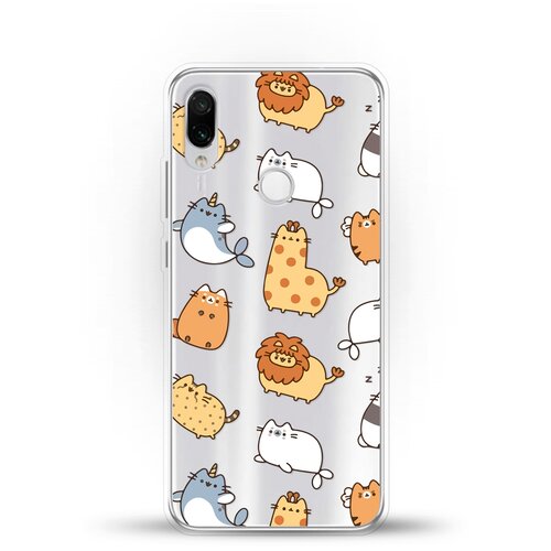 фото Силиконовый чехол котики на xiaomi redmi note 7 pro andy & paul