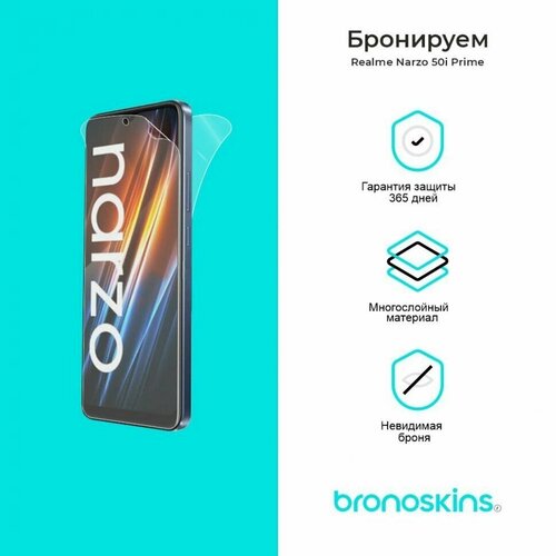 Защитная Броня для Realme Narzo 50i Prime (Глянцевая, Комплект FullBody)