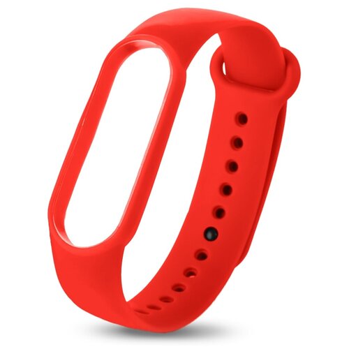 Сменный ремешок Isa для Xiaomi Mi Band 5/ Mi Band 6 red (Красный) ремешок red line mi band 5 mi smart band 6 красный