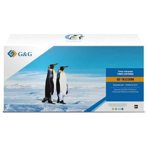 G&G Тонер-картридж совместимый SEINE G&G GG-TK5230BK TK-5230K черный 2.6K elp elp ch tk5230k чип kyocera tk 5230k 1t02r90nl0 черный 2600 стр совместимый