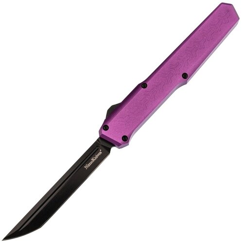 Автоматический фронтальный нож Fat Dragon сталь D2 фиолетовый