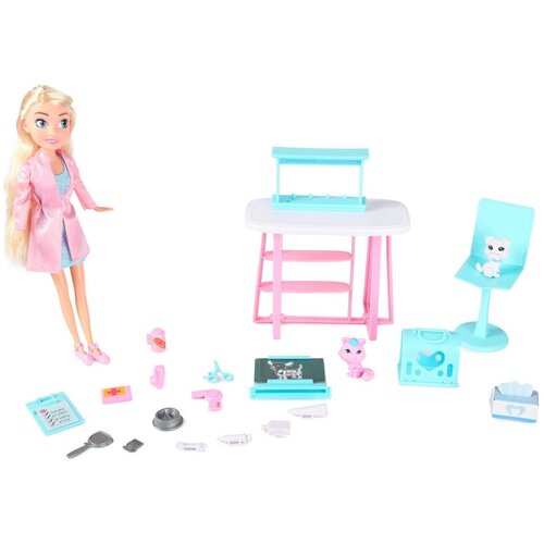 Игровой набор Zuru Sparkle Grilz Ветеринарная клиника, 100184, кукла, животные, аксессуары