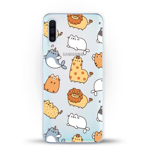 фото Силиконовый чехол котики на samsung galaxy a50 andy & paul