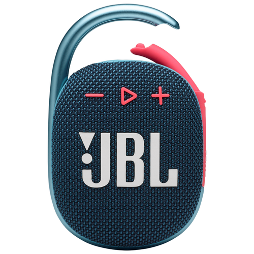 Портативная акустика JBL Clip 4, 5 Вт, синий/розовый портативная акустика jbl clip 4 5 вт черный