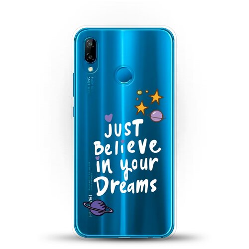 фото Силиконовый чехол just believe на huawei nova 3e andy & paul