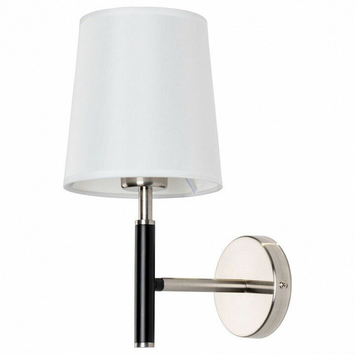 Бра Arte Lamp Rodos A2589AP-1SS Цвет плафонов белый Цвет арматуры никель