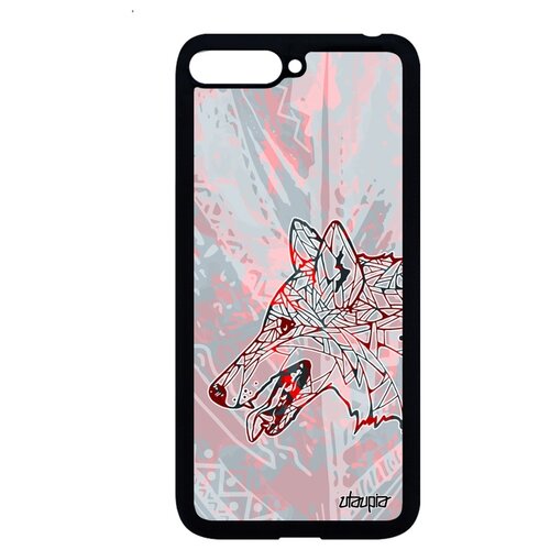 фото Чехол для huawei y6 2018, "волк" хищник одинокий utaupia