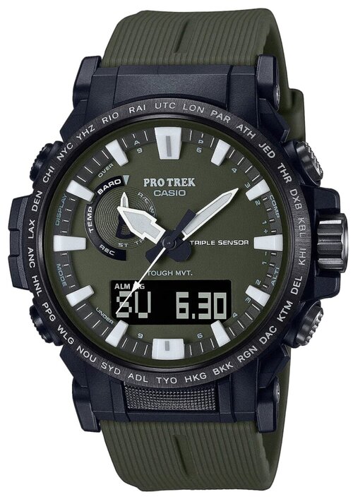 Наручные часы CASIO Pro Trek, зеленый