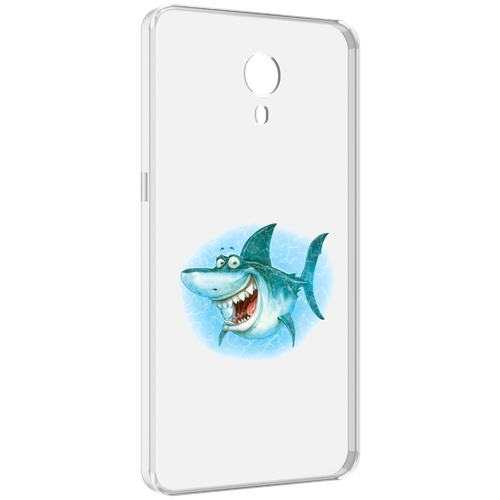 Чехол MyPads веселая акула для Meizu M3 Note задняя-панель-накладка-бампер чехол mypads мини акула для meizu m5 note задняя панель накладка бампер