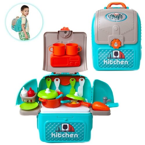 Ранец-трансформер Кухня юного шеф-повара зеленая 2307₽