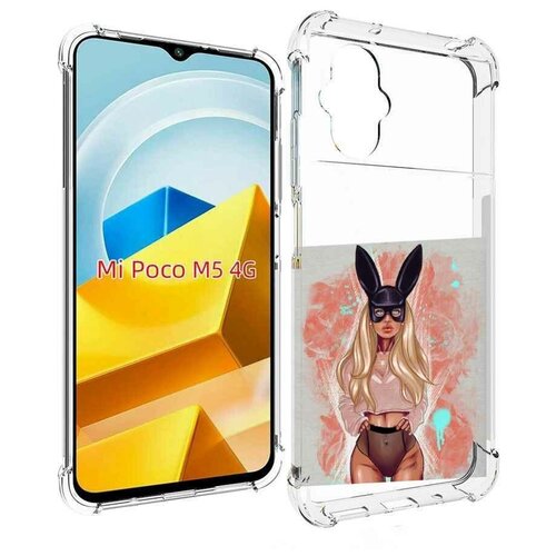 Чехол MyPads девушка-в-нижнем-белье женский для Xiaomi Poco M5 задняя-панель-накладка-бампер