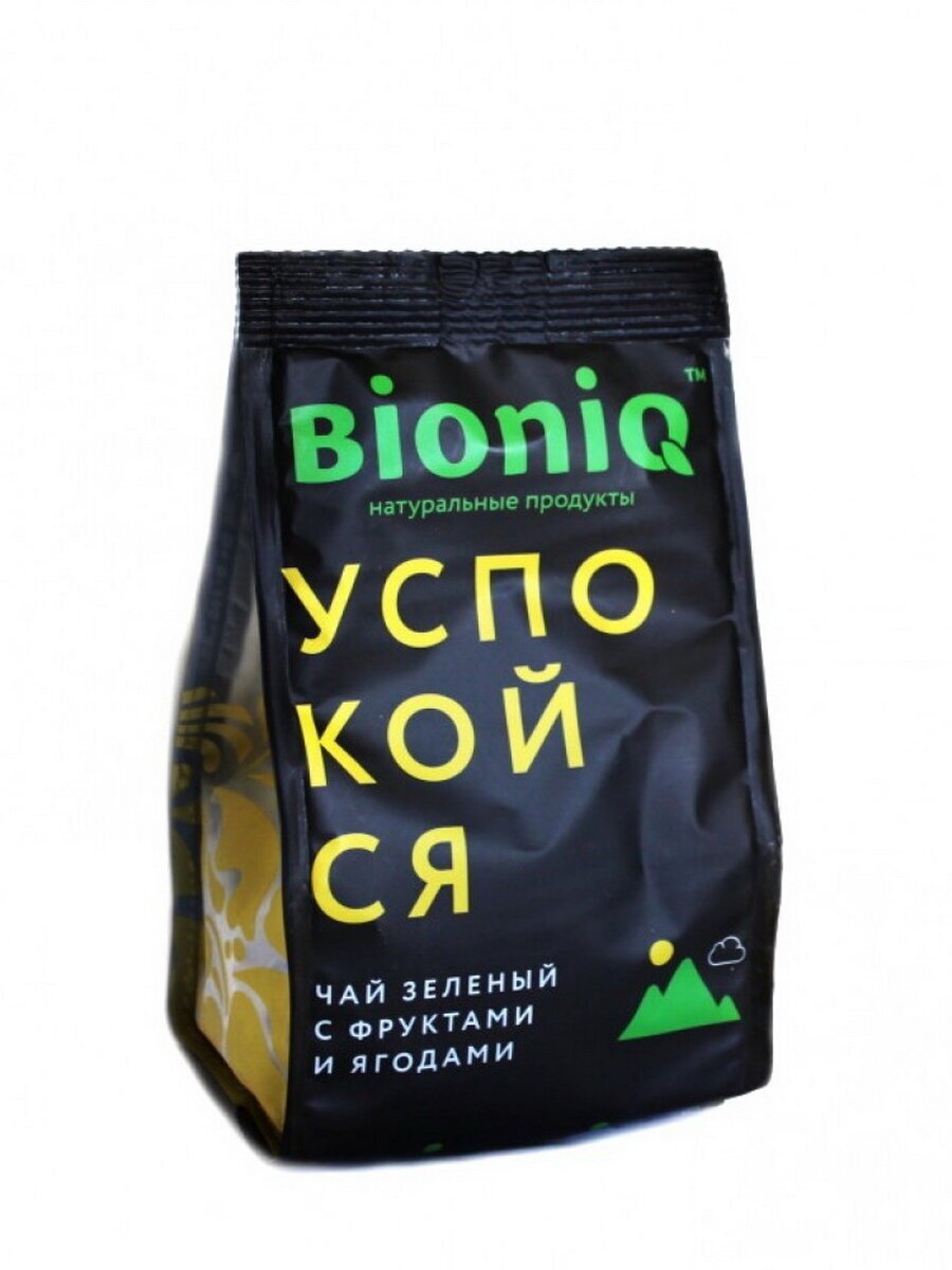 Чай зеленый "Успокойся" с ягодами и травами "BioniQ" 50 гр