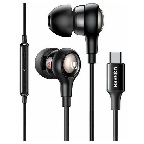 Наушники UGREEN EP103 30638_ In-Ear Earphones with Type-C черный 190800₽