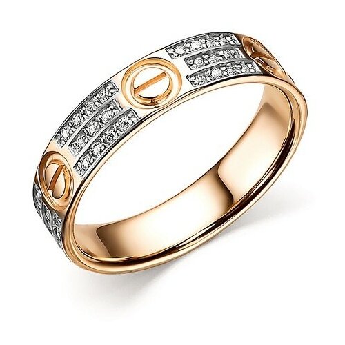 фото Кольцо из золота 585-й пробы, вес 3,53 г, размер 17,5 corona