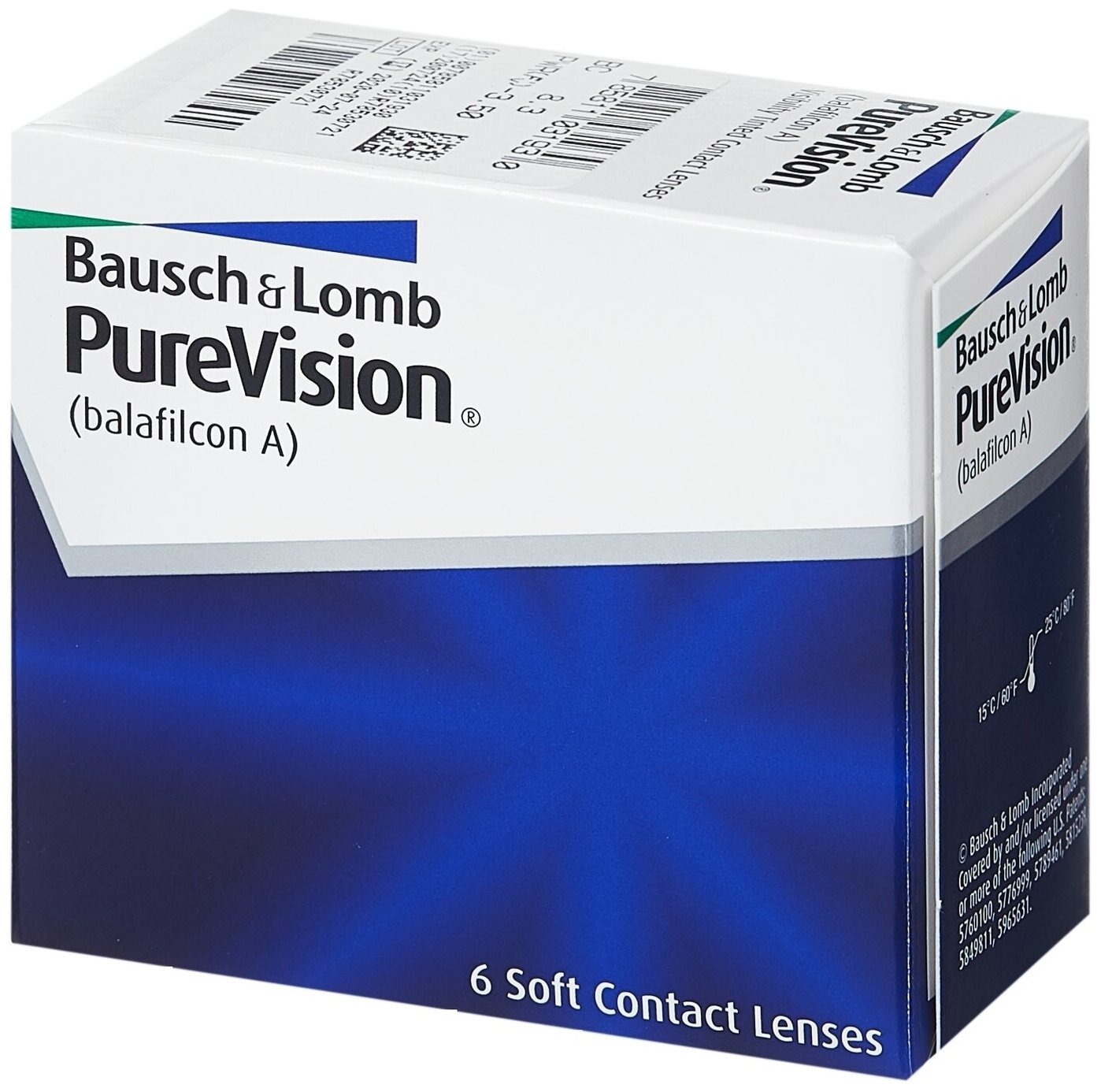 Контактные линзы Bausch & Lomb PureVision, 6 шт., R 8,3, D -6