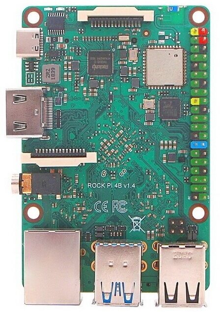 Одноплатный компьютер ROCK PI 4 Model A 4GB RK3399/4GB (OEM)