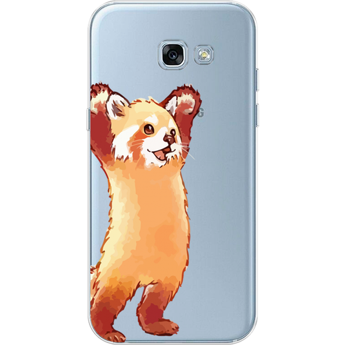 Силиконовый чехол на Samsung Galaxy A3 2017 / Самсунг Галакси А3 2017 Красная панда в полный рост, прозрачный силиконовый чехол на samsung galaxy a7 2017 самсунг галакси а7 2017 красная панда в полный рост прозрачный