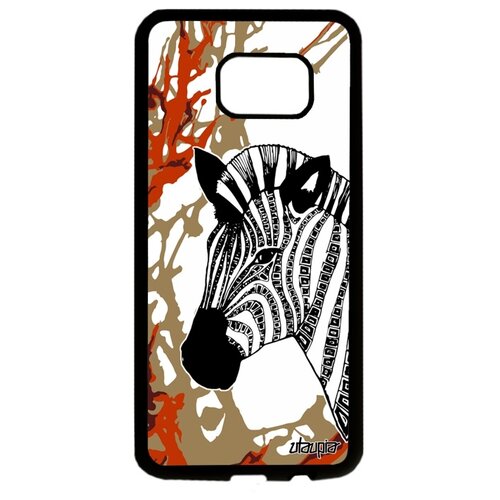 фото Чехол на телефон galaxy s7 edge, "зебра" zebra полосатая utaupia