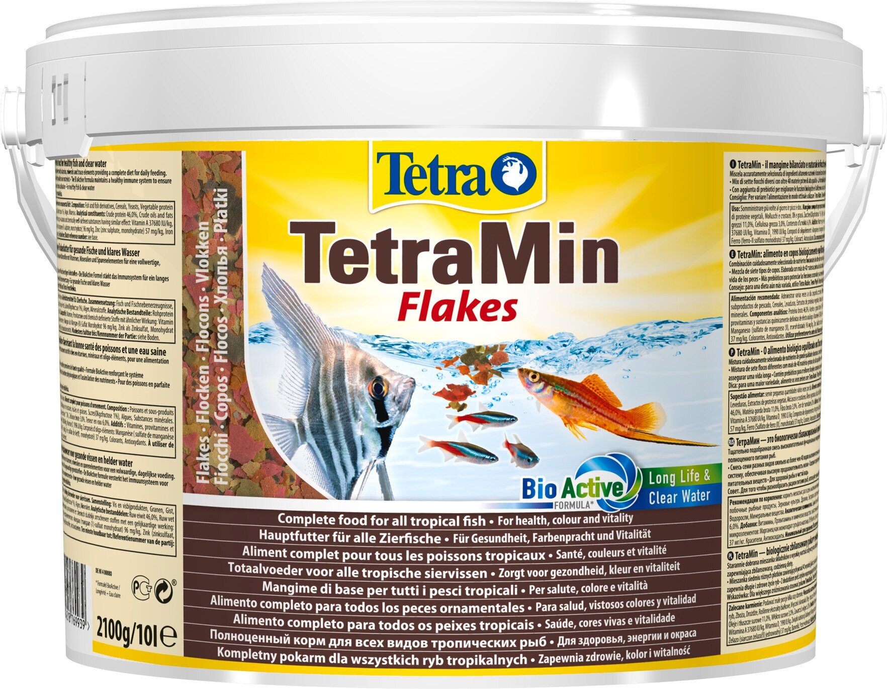 Корм для аквариумных рыб Tetra TetraMin Flakes 10 л (хлопья)