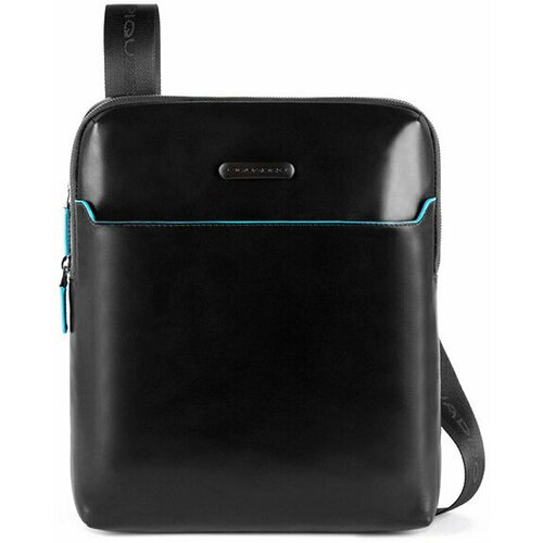 фото Сумка мессенджер piquadro, черный, синий