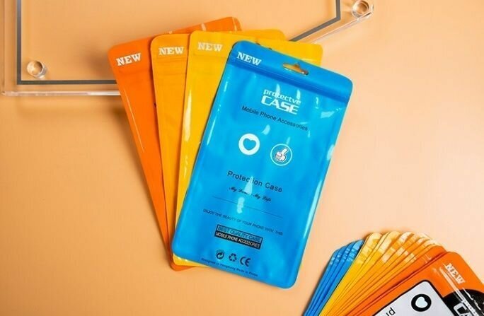 Упаковочные пакеты с застежкой zip lock пластик, синий, 10 шт, 21*12 см - фотография № 3