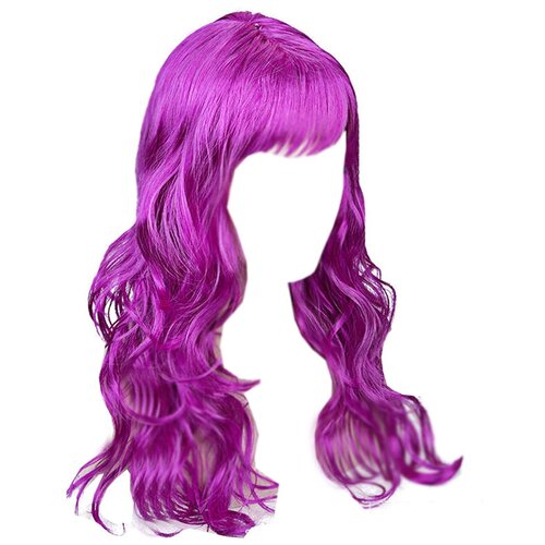 Парик карнавальный волнистый 40 см цвет сиреневый парик карнавальный волнистый 40 см цвет каштановый