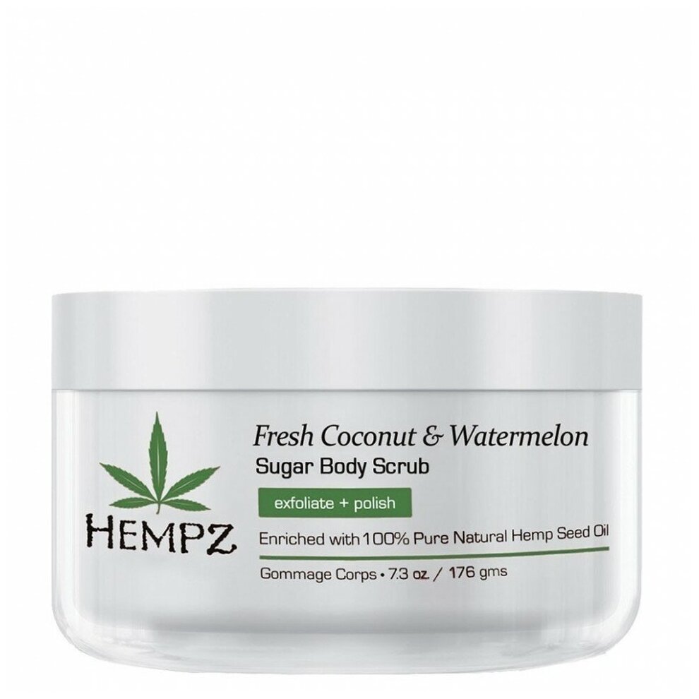 Hempz Fresh Coconut & Watermelon - Хэмпз Фреш Коконат энд Вотэрмэлон Скраб для тела Кокос и Арбуз, 176 г -