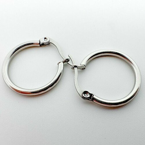 open hoop earrings Швензы основа для сережек, для чувствительных ушек, гипоаллергенная нержавеющая сталь, 19-21 мм