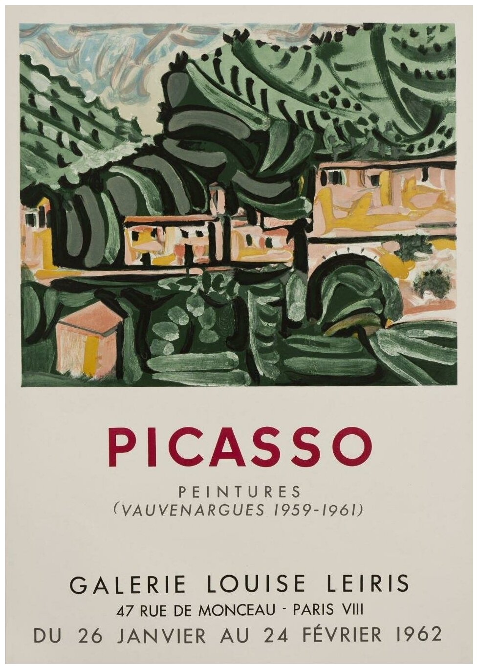 Постер / Плакат / Картина Пабло Пикассо - Пейзаж 40х50 см в раме