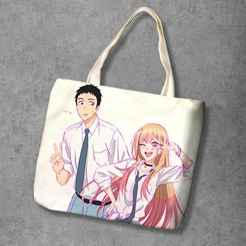 фото Сумка шоппер anime dakimakura, фактура рельефная, мультиколор