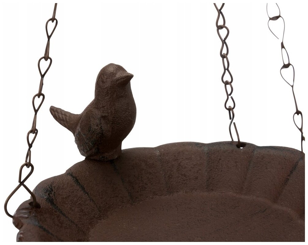 Trixie Миска подвесная для птиц, чугун, 250 мл/ф 16 см, коричневый - фото №2