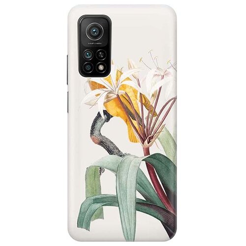 фото Чехол - накладка artcolor для xiaomi mi 10t с принтом "желтый попугай" re:pa