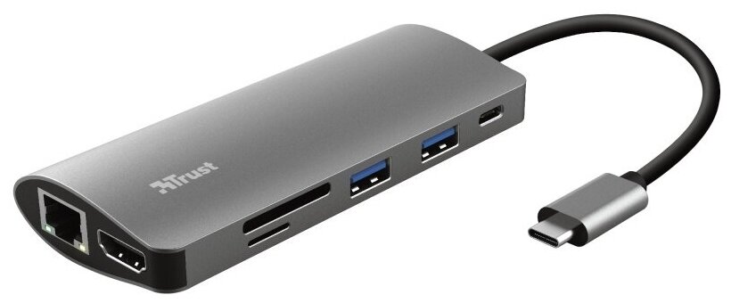 Адаптер 23775 Trust Dalyx 7-в-1 Multiport USB-C