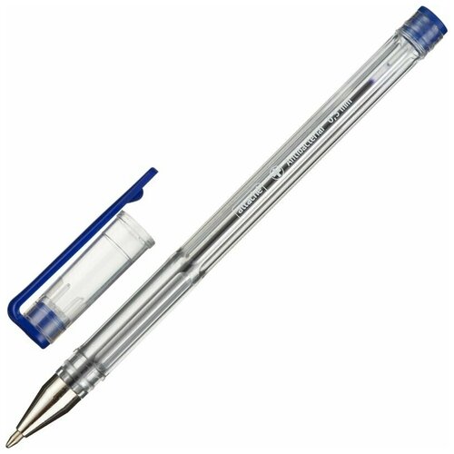 Ручка шариковая, синяя, масляная, неавтоматическая Attache Antibacterial, ручки, набор ручек, 24 шт.