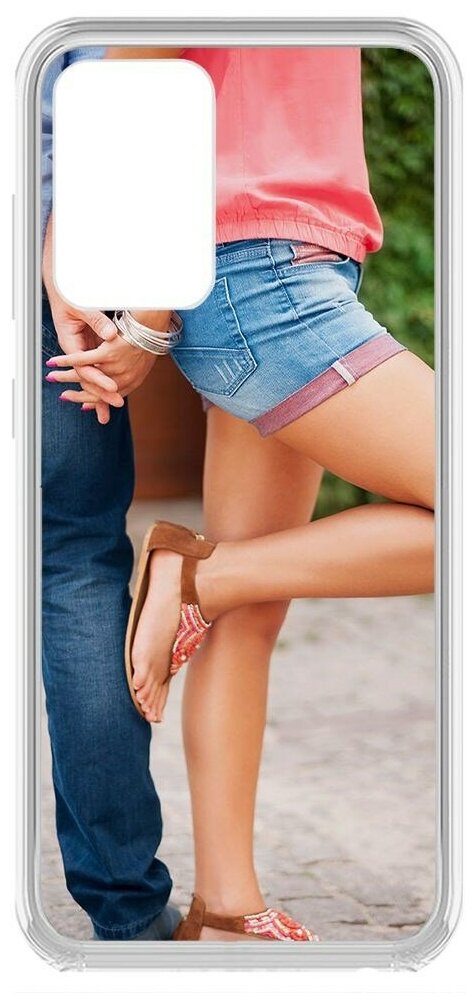 Чехол-накладка Krutoff Clear Case Босоножки женские для Samsung Galaxy A52 (A525)