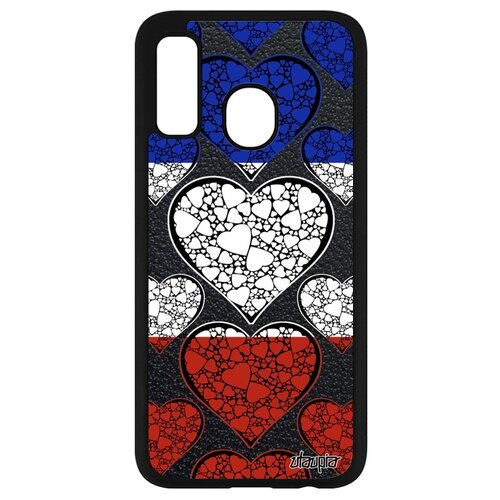 фото Чехол для телефона samsung galaxy a40, "флаг франции с сердцем" патриот страна utaupia