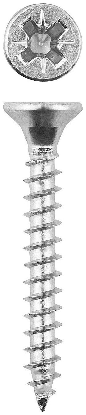 ЗУБР СУ-Б 40 x 5.0 мм, белый цинк, универсальный саморез, 200 шт (4-300371-50-040)