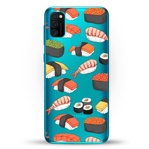 фото Силиконовый чехол суши на samsung galaxy m30s andy & paul