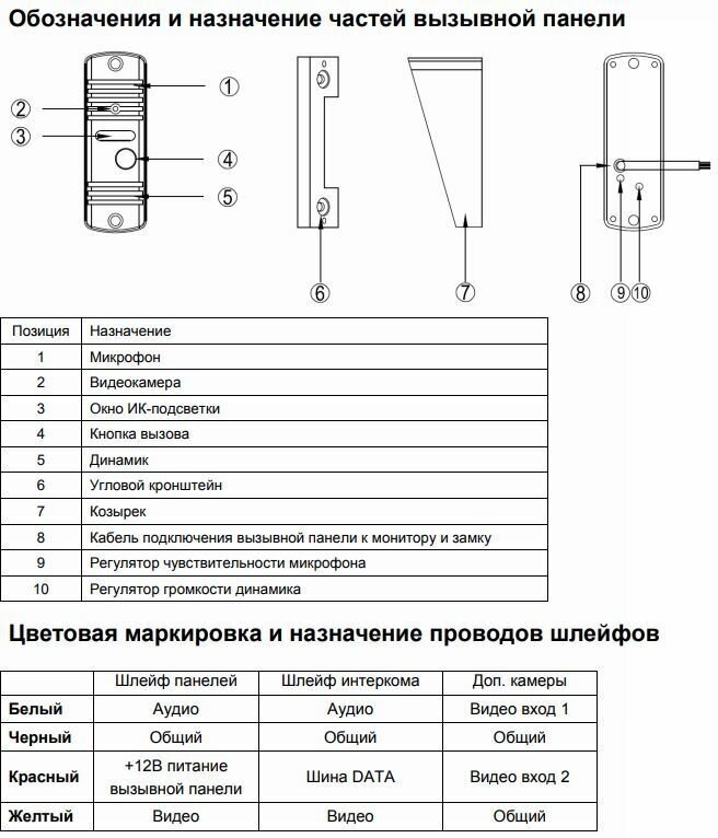 Комплект домофона TANTOS Mia kit коричневый - фотография № 7