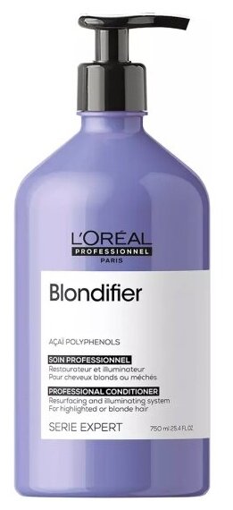 Кондиционер для осветленных и мелированных волос L`oreal Professionnel Blondifier Gloss, 750 мл.